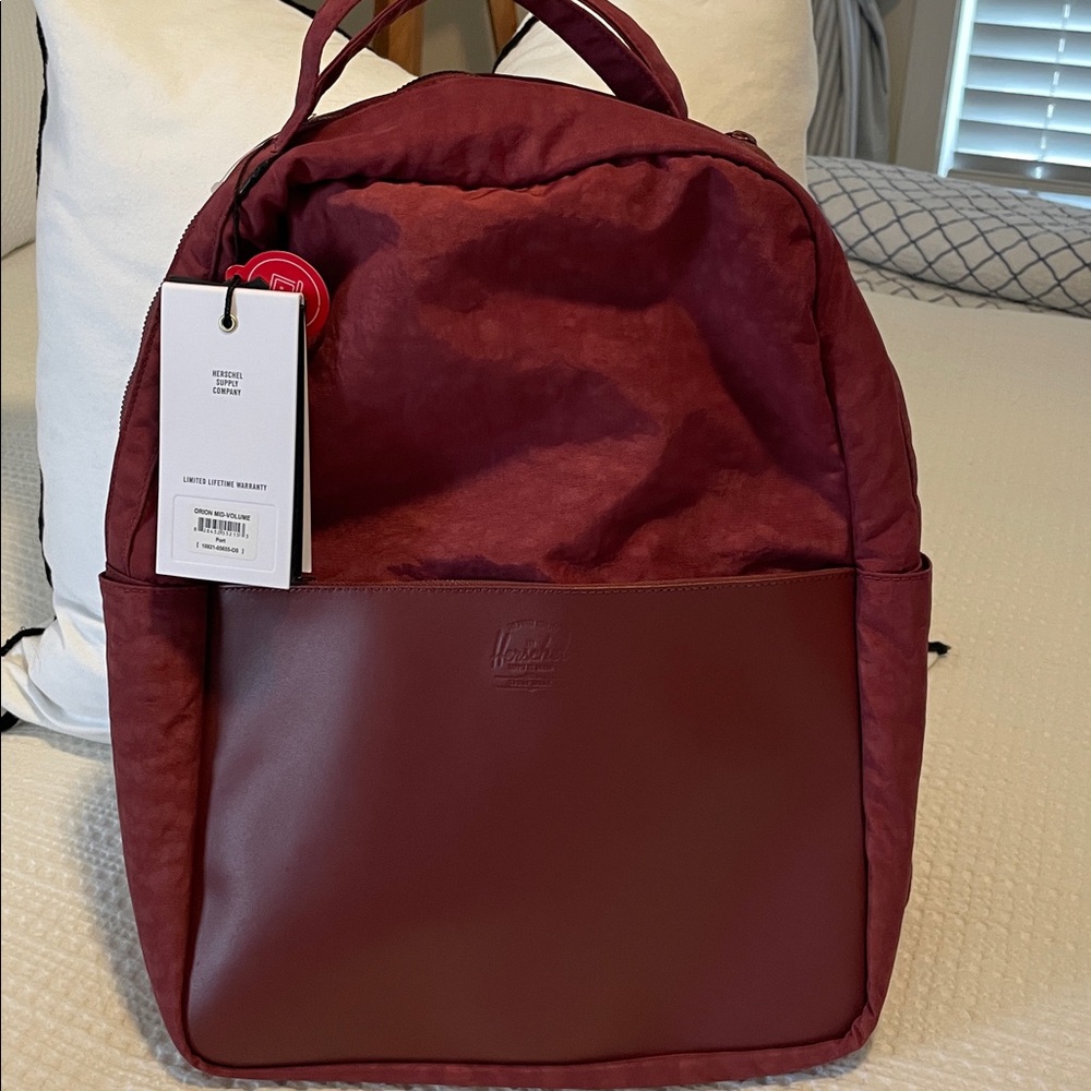 Herschel Supply Company Maroon Backpack NWT